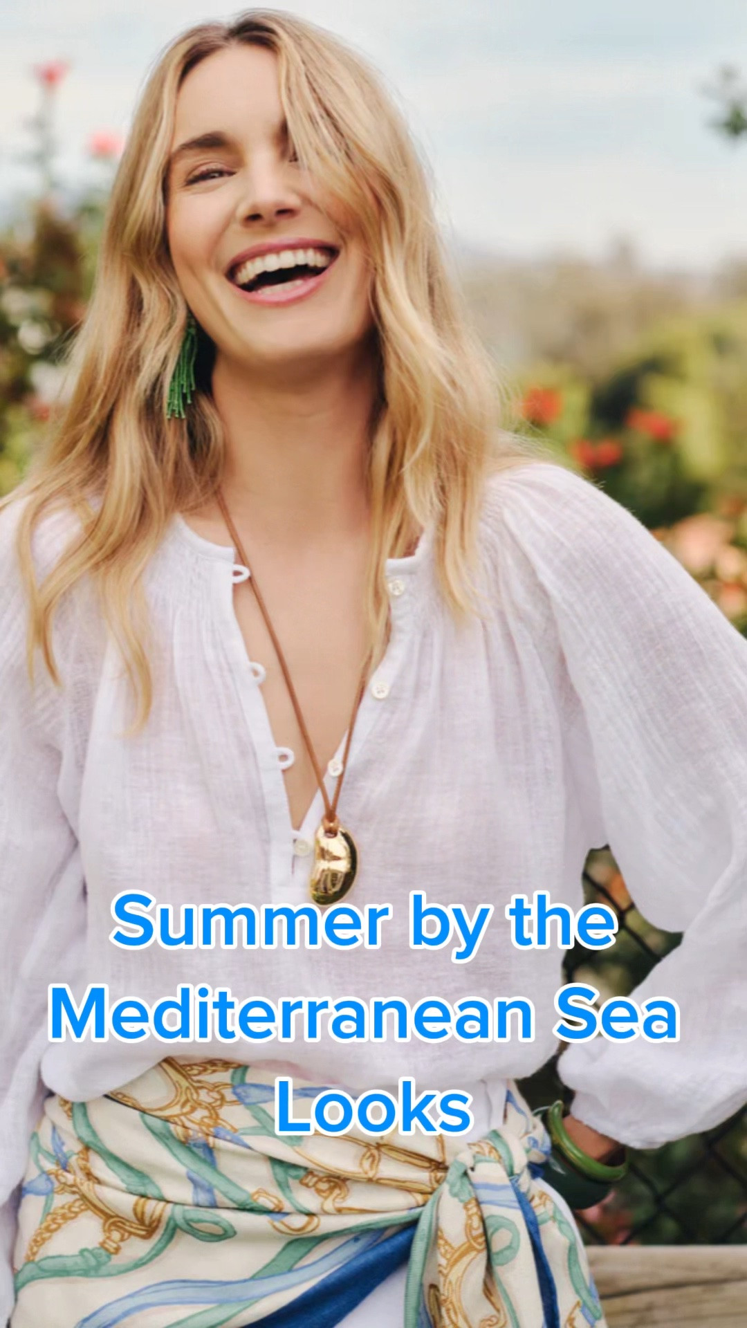 Sky-blue, azure, cerulean, cyan, turquoise, periwinkle, cobalt, royal, sapphire, aquamarine…all these colors describe the colors of the Mediterranean Sea and these breezy summer tops. Add some foamy white and creams and you have the perfect palette for a summer outfit!

#LTKOver40 #LTKTravel #LTKWorkwear