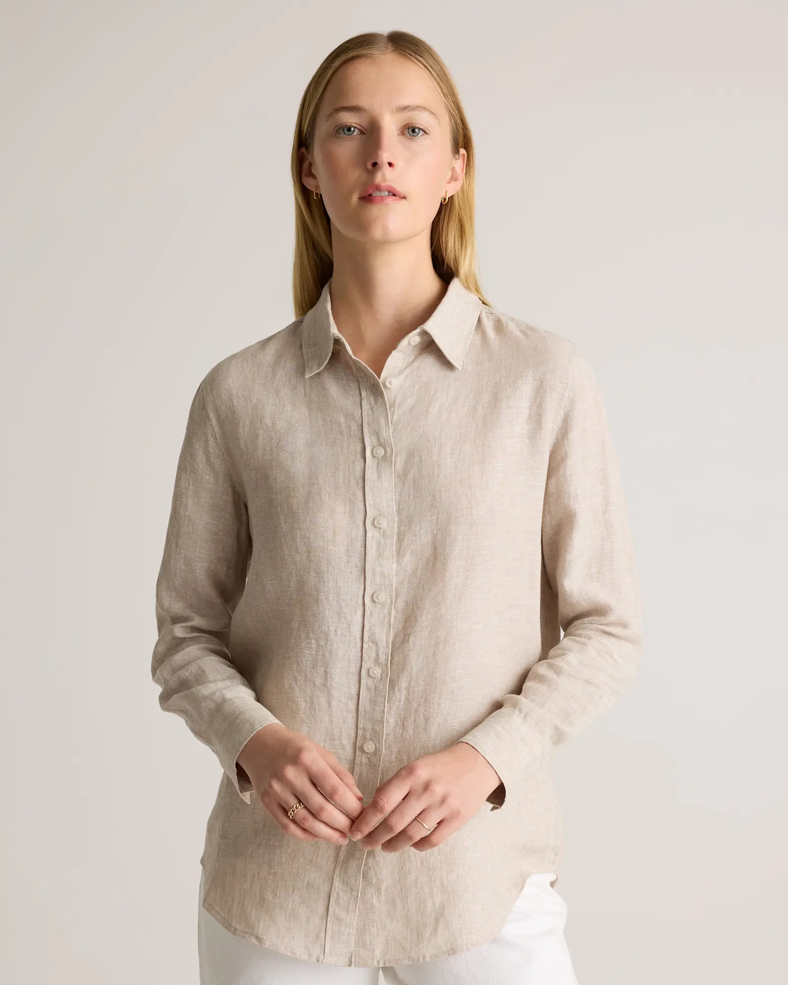 100% European Linen Long Sleeve Shirt | Quince