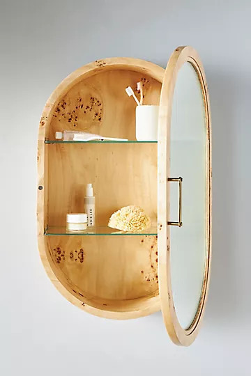 Tamara Burl Bath Cabinet | Anthropologie (US)
