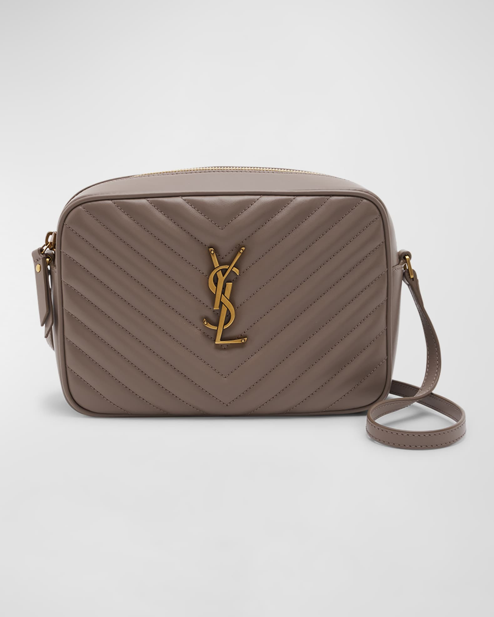 Saint Laurent Lou Medium YSL Camera Bag with Pocket in Quilted Leather | Neiman Marcus