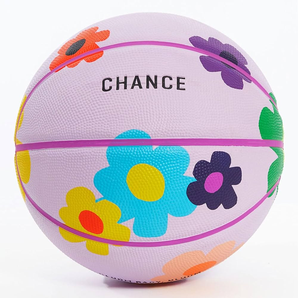 Chance Premium Design Printed Rubber Outdoor & Indoor Basketball, Bloom Light Purple | Amazon (US)