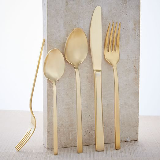 Gold Flatware Set | West Elm (US)