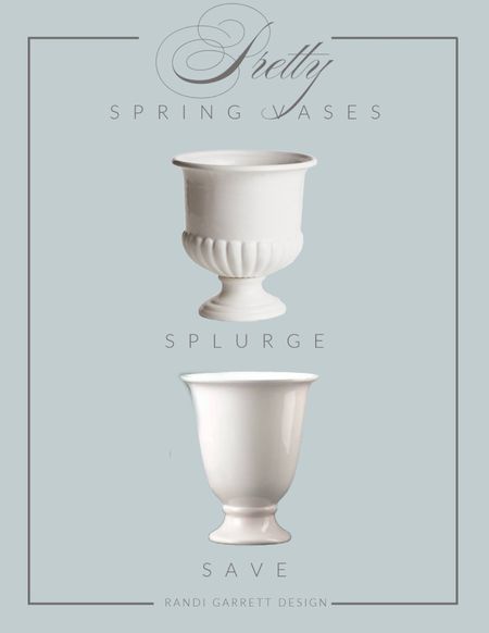 White vases spring decor 

#LTKfindsunder100 #LTKSpringSale #LTKhome