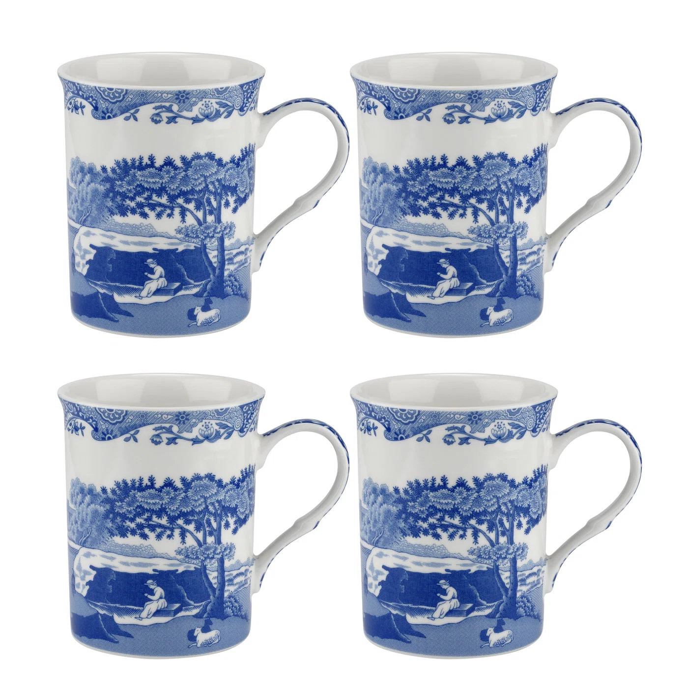 Spode Blue Italian S/4 Mugs 12Oz | Wayfair North America