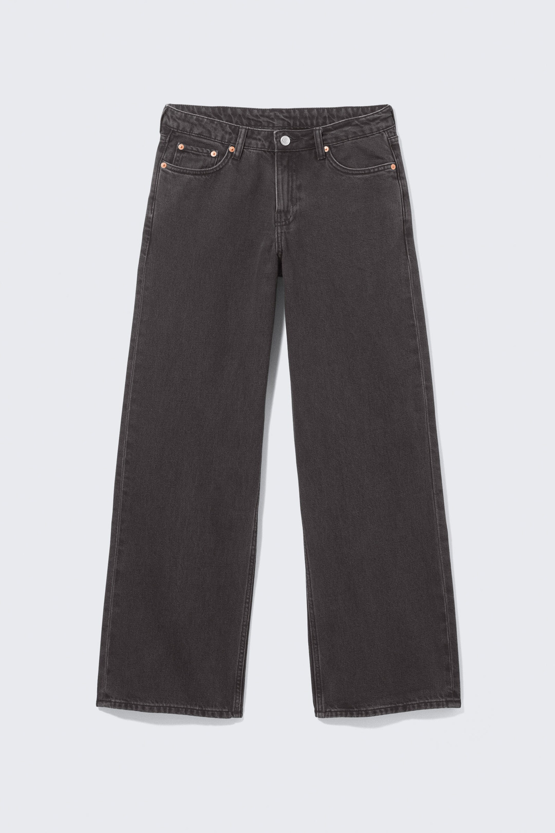 Ample Low Rise Loose Wide Leg Jeans | Weekday