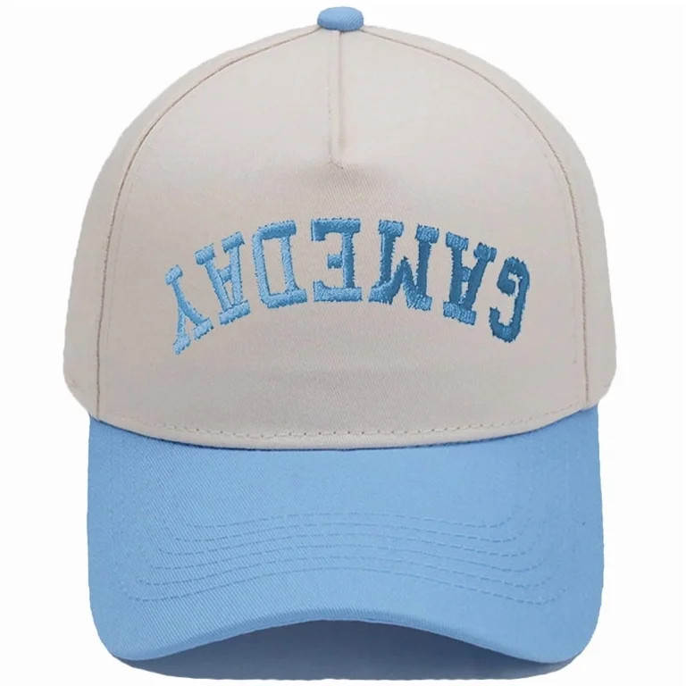 GAMEDAY Embroidered Trucker Hat, Color-Block European and American Retro Baseball Cap, Unisex Cas... | Walmart (US)