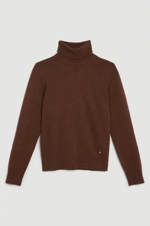 Lydia Millen Cashmere Roll Neck | Karen Millen UK + IE + DE + NL