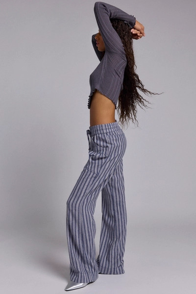 Kimchi Blue Simone Linen-Blend Flare Pant | Urban Outfitters (US and RoW)