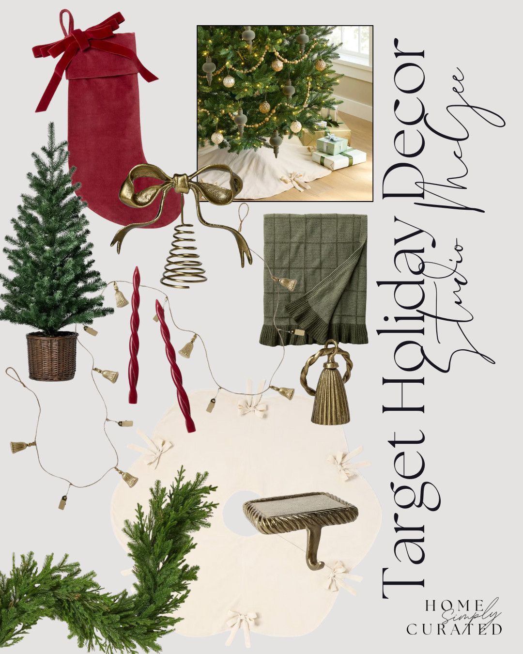 Holiday decor at Target under $100!


Studio McGee, holiday shop, stockings, classic Christmas, garland, taper candle sticks, blanket, Target home, seasonal home decor 

 #LTKSeasonal #LTKHome #LTKFindsUnder100