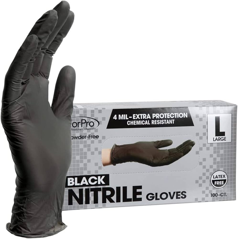 ForPro Professional Collection Disposable Nitrile Gloves, Chemical Resistant, Powder-Free, Latex-... | Amazon (US)