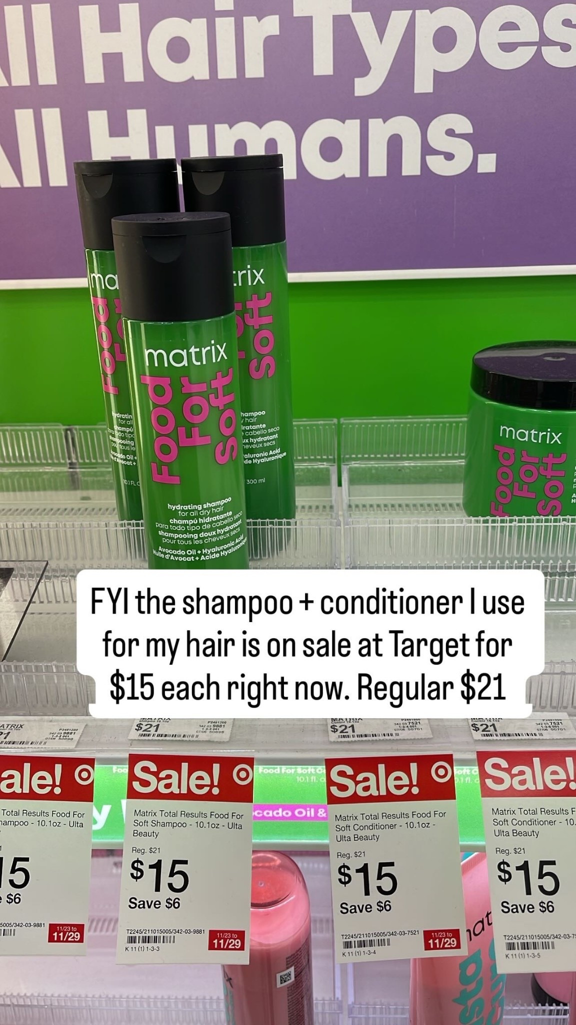 The shampoo & conditioner I use are on sale at target right now. Such a good deal 

#LTKmorningroutine #LTKselfcare