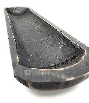 Ebony 18"-21" Baguette Dough Bowl, Decorative Bowl, Table Center Piece, Decorative Bowl The New D... | Amazon (US)