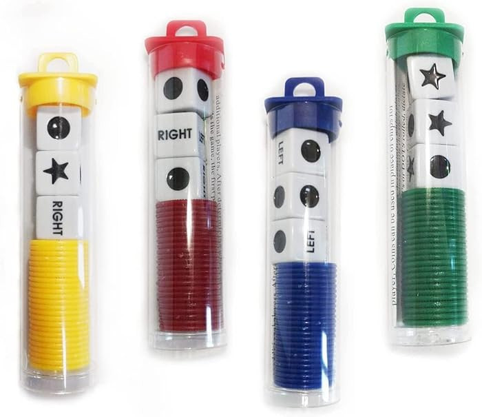 JHFY Left Right Center dice Game Prime (4 Pack) | Amazon (US)