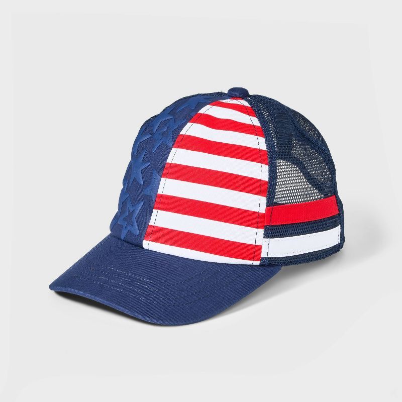 Boys' Americana Baseball Hat - Cat & Jack™ Navy Blue | Target