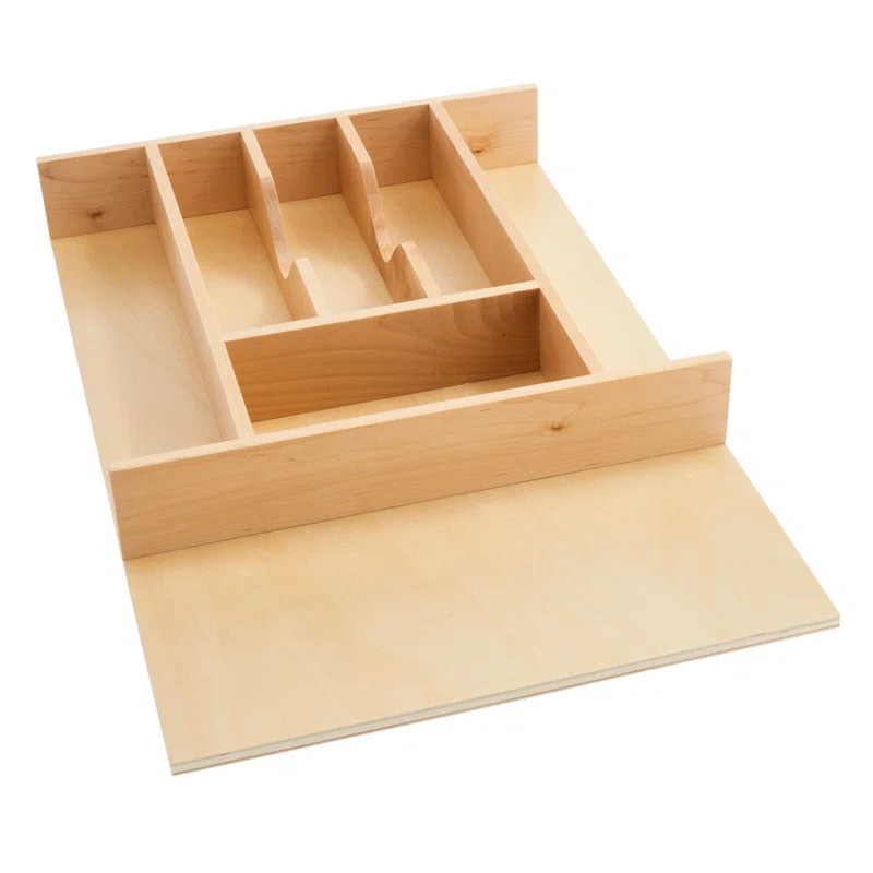 Rev-A-Shelf Short Wood Cutlery Tray Insert & Reviews | Wayfair | Wayfair North America