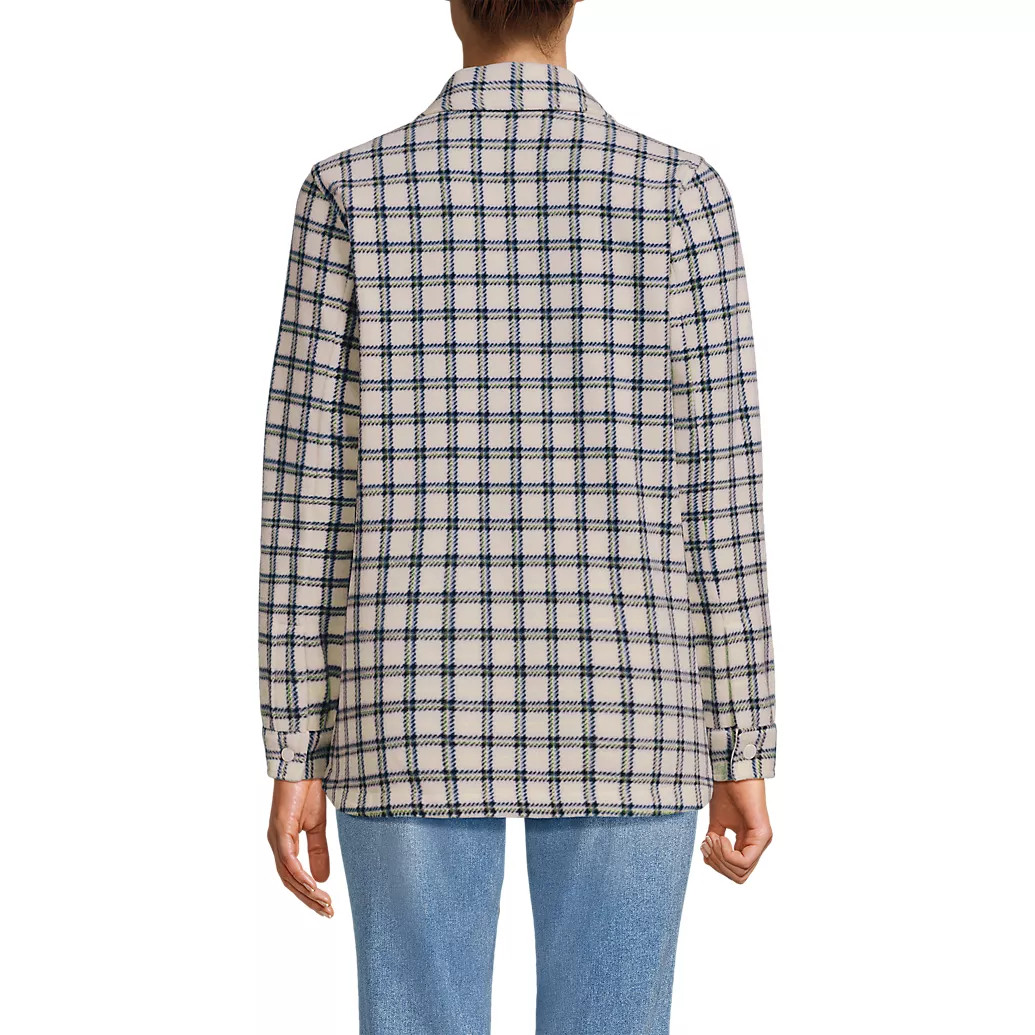 Women's Print Anyweather Fleece Shirt Jacket | Lands' End (US)