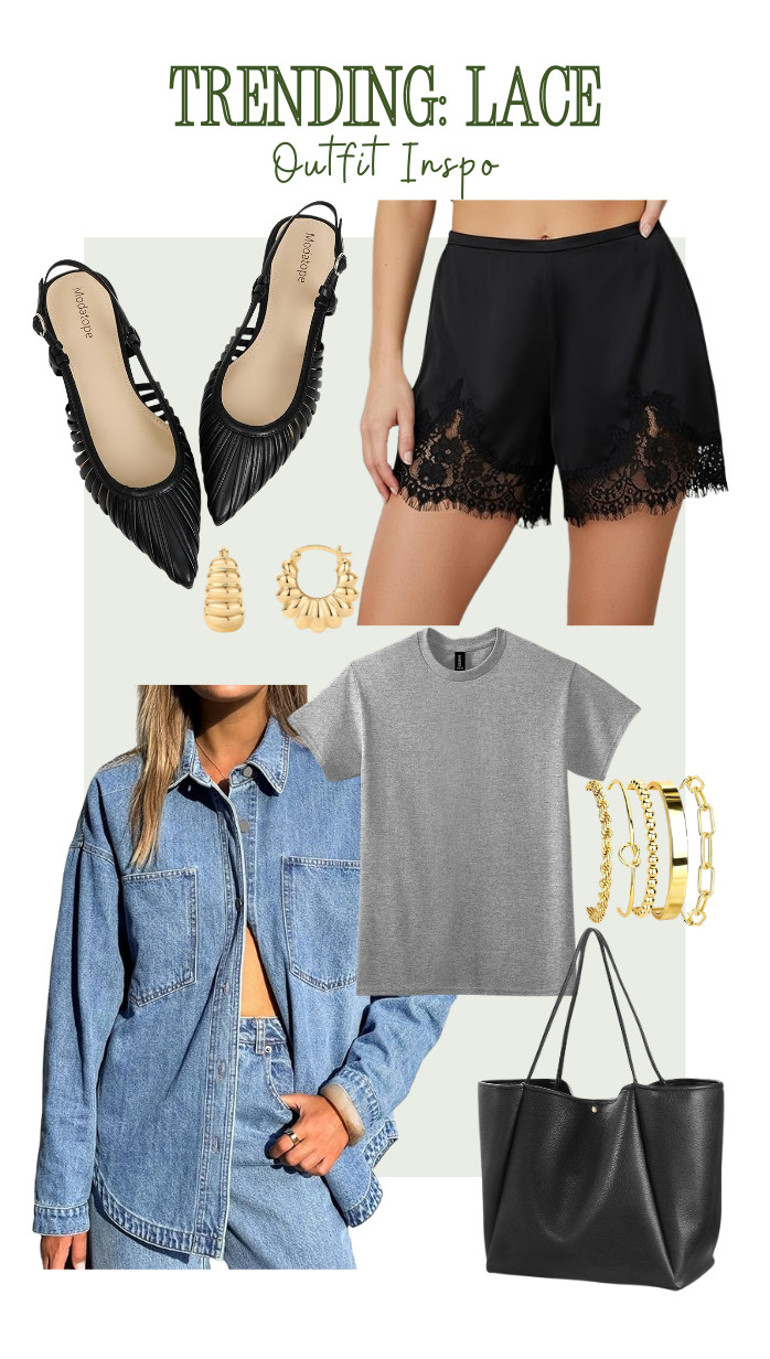 How To Style: Lace Shorts //

Such a fun look! Can't wait to replicate.  

 #LTKootd