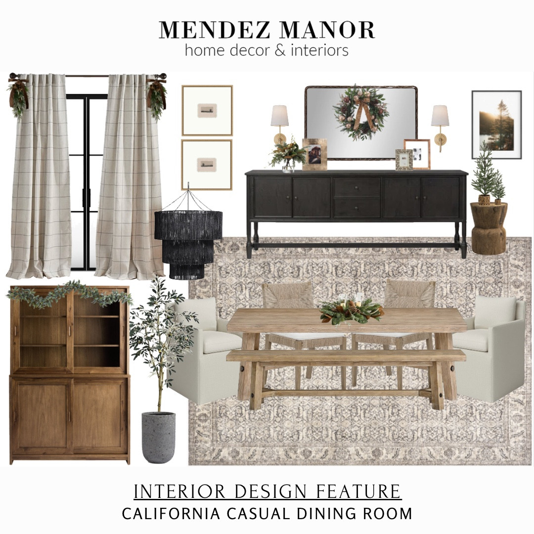 Helping clients decorate for Christmas is so much fun! Don’t forget you can add holiday decor to your dining room, bedroom, office, and kitchen too! 

Here we are changing out the centerpiece and adding a Christmas wreath to the mirror. Also placing some garland at the top of the curio cabinet and adding holiday greenery sways to either side of the curtain rod. 🙌🏻

#LTKSeasonal #LTKHoliday #LTKHome