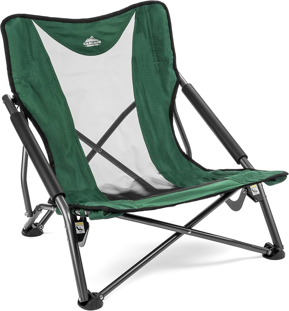 Cascade Mountain Tech Folding Camp Chair for Camping, Beach, Picnic, Barbqeues, Sporting Events w... | Amazon (US)