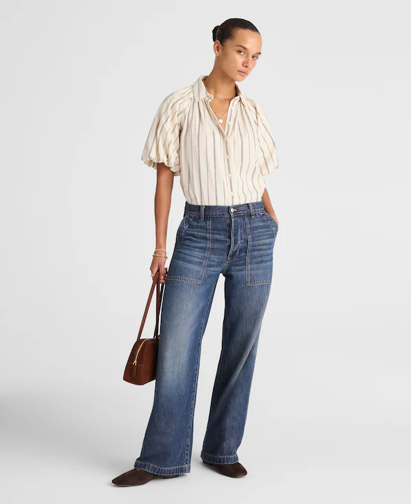 The Low-Slung Baggy Jean in Airy Denim | Madewell