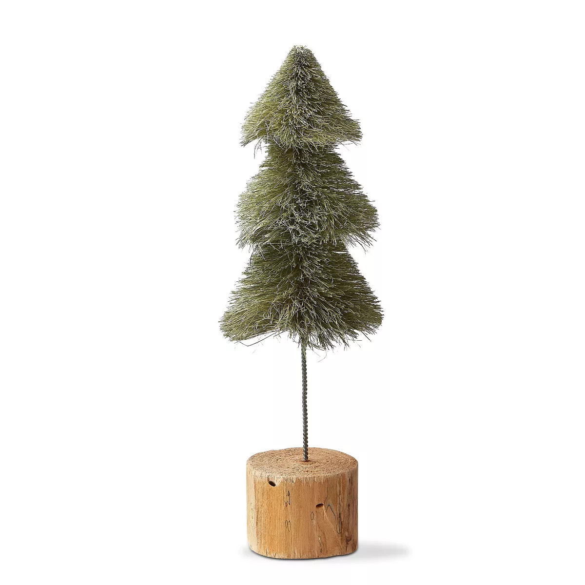 tagltd Sisal Christmas Tree Decorations for Tabletop or Mantel Small Light Green 12 inch | Target