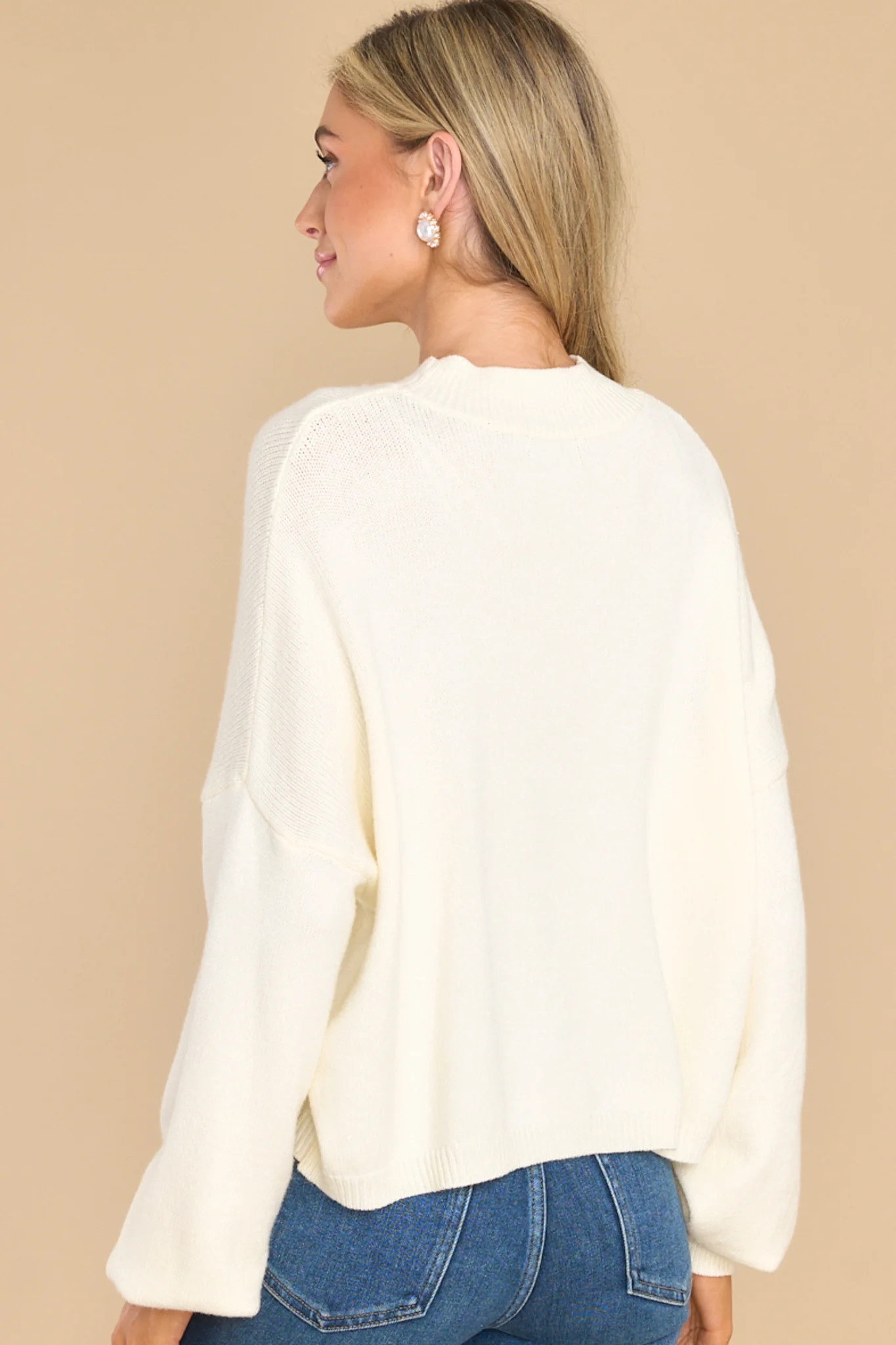 Don't Think About You Ivory Sweater | Red Dress 