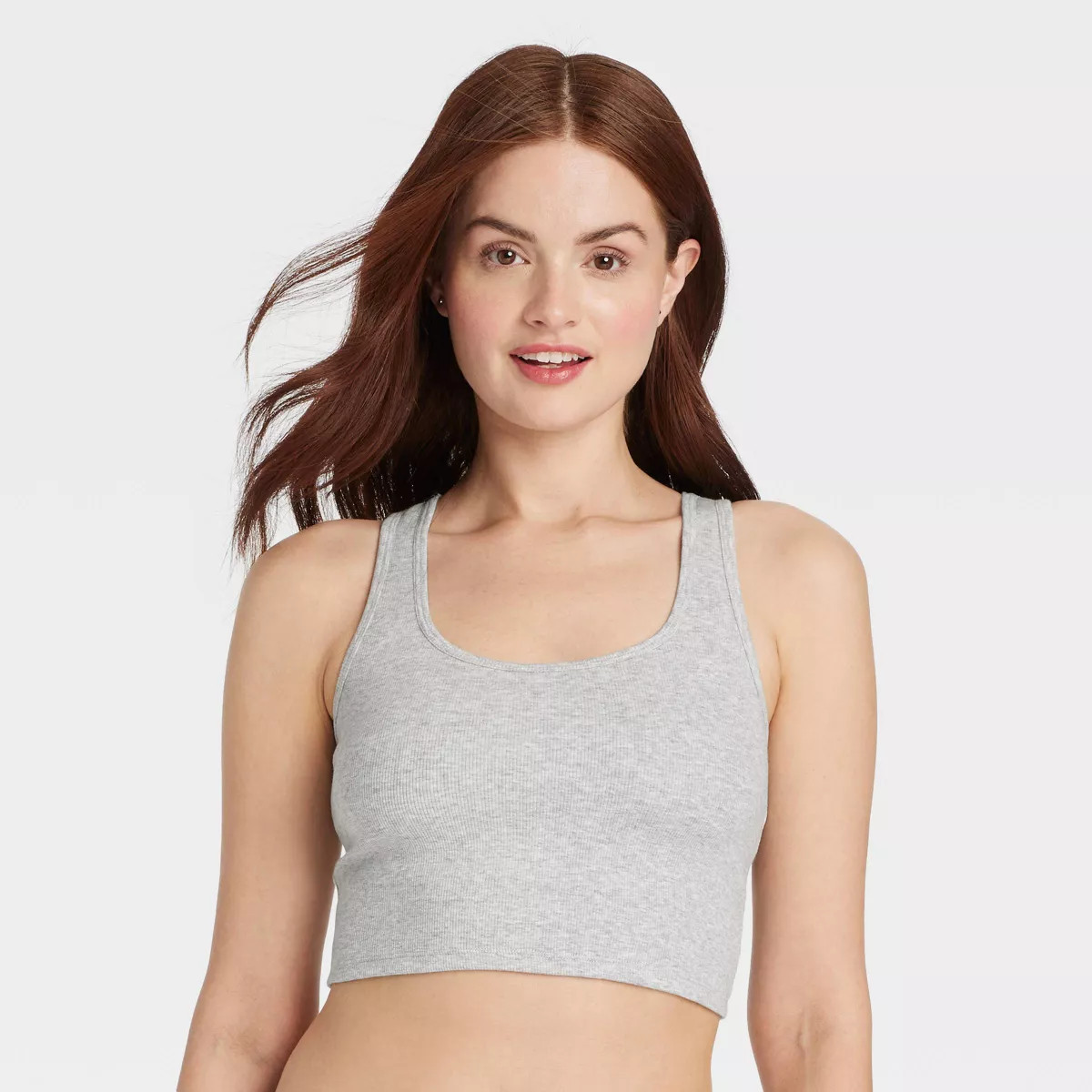 Women's Cotton Blend Ribbed Cropped Tank Top - Auden™ | Target