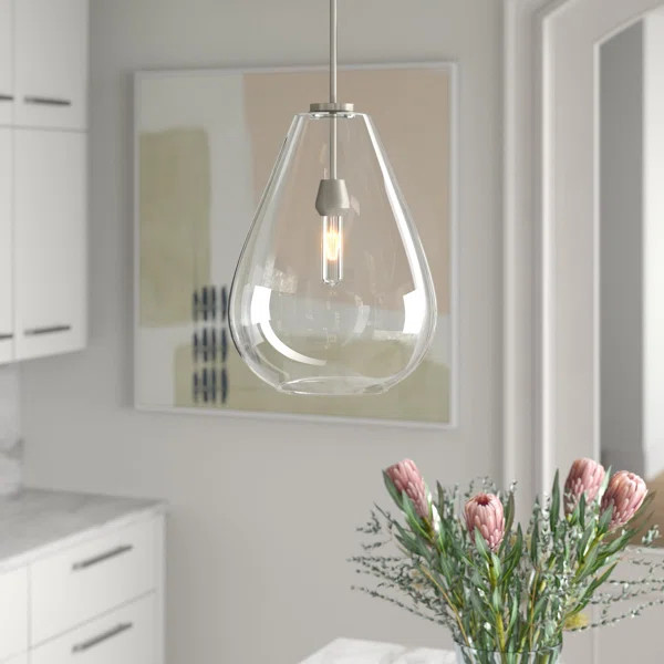 Athenais 1 - Light Single Teardrop Pendant | Wayfair North America
