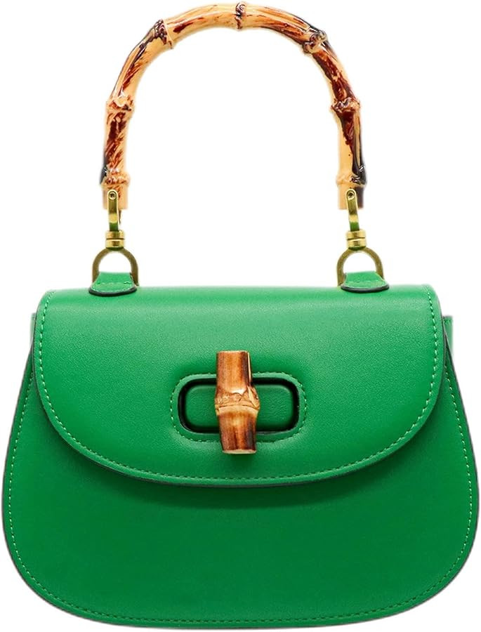 Womens Bamboo Shaped Top Handle Satchel Crossbody | Amazon (US)