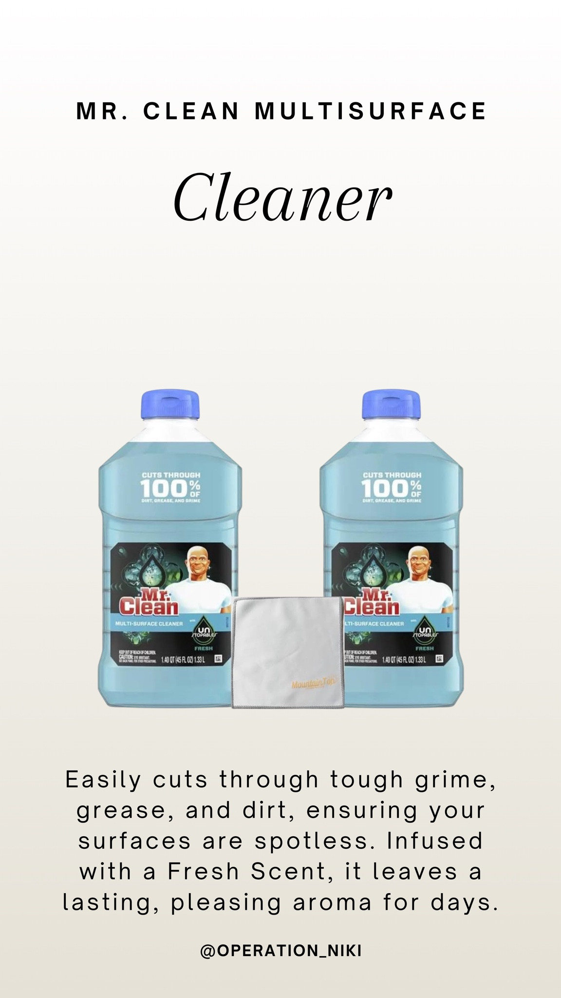 Easily cuts through tough grime, grease, and dirt, ensuring your surfaces are spotless. Infused with a Fresh Scent, it leaves a lasting, pleasing aroma for days.

Follow for more @OPERATION_NIKI on IG, TikTok, & Facebook

spring cleaning, kitchen cleaning, cleaning products, scrub daddy, antibacterial, cleaning tips, clean home, deep clean, cleaning hacks, sahm, clean with me, home organization

#LTKFindsUnder100 #LTKHome #LTKFindsUnder50