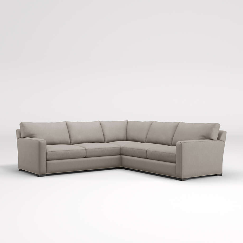 Axis 3-Piece Sectional Sofa + Reviews | Crate & Barrel | Crate & Barrel