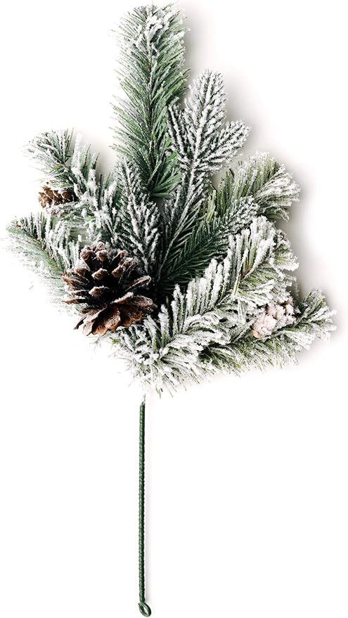 CraftMore Frosted Forest Pine Pick Set of 6 | Amazon (US)
