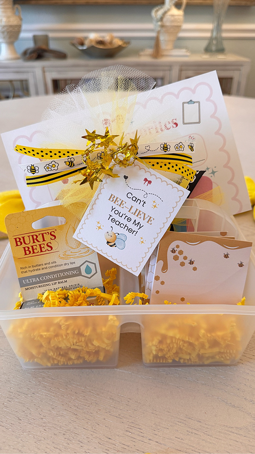 🐝 One adorable little bee hand sanitizer inspired this entire teacher gift! 💛 I couldn’t resist building a sweet bee-themed caddy with fun little goodies, a personalized gift card holder, and the cutest finishing touches. I’ve linked everything I used so you can recreate it for your favorite teacher! 🎀✨ #LTKBackToSchool #TeacherGiftIdeas #TeacherAppreciation #BackToSchoolShopping #GiftIdeas