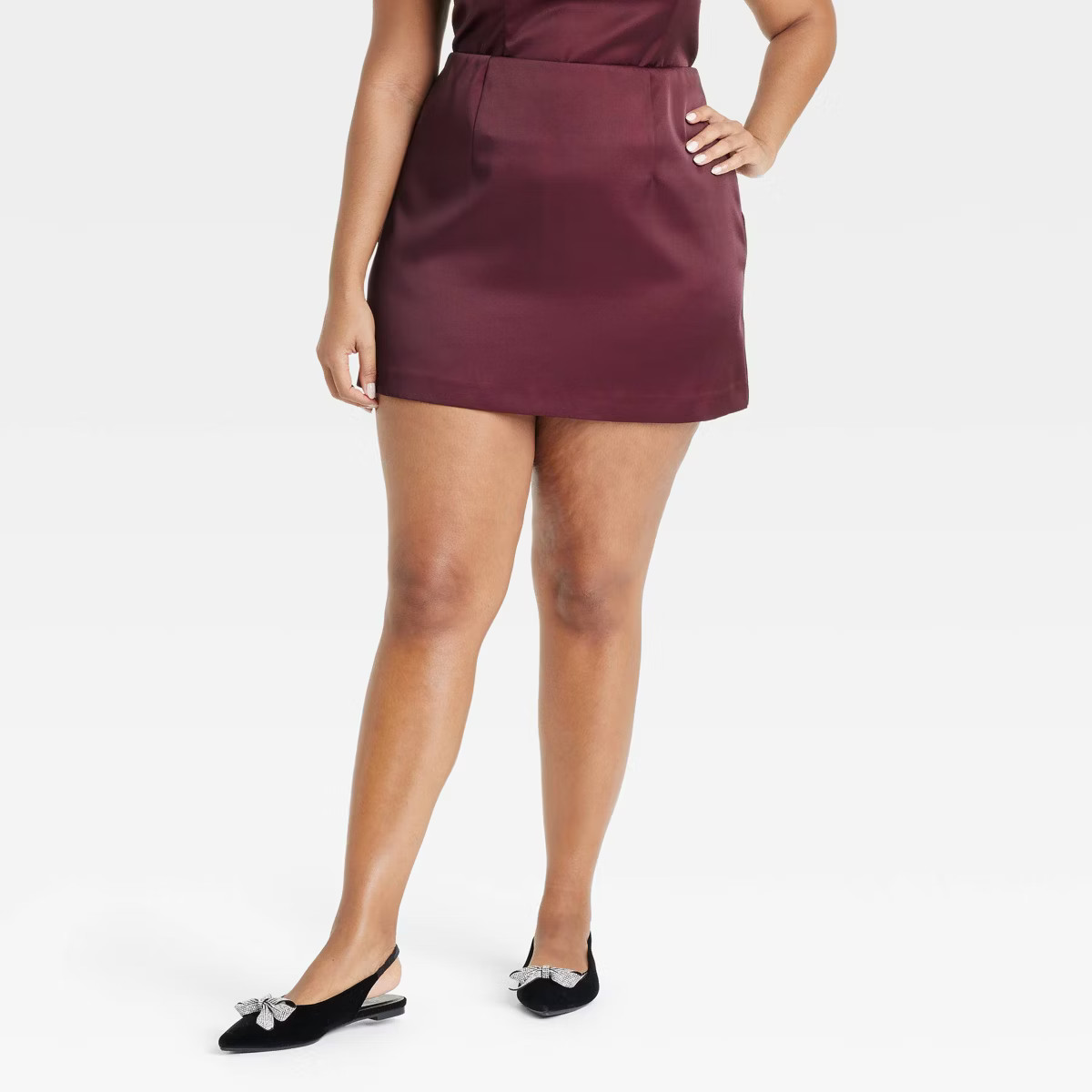 Women's Mini Satin Party Skirt - A New Day™ | Target
