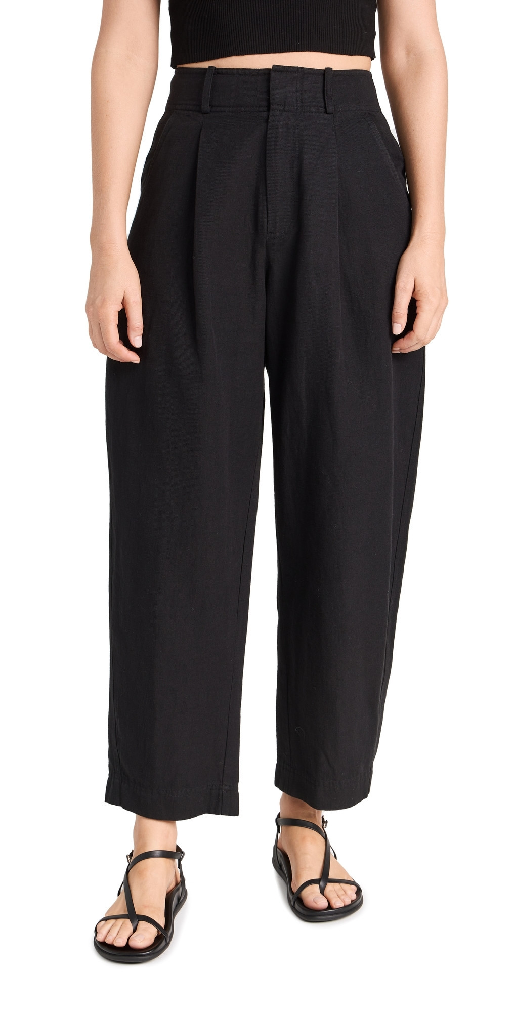 Apiece Apart Bari Crop Trousers Black 2 | Shopbop