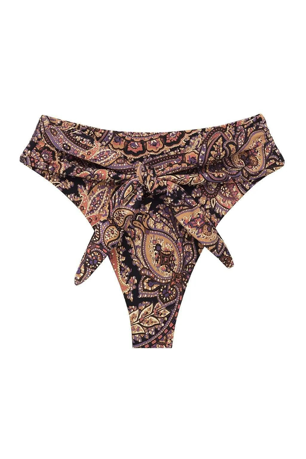 Meg Paisley Paula Tie-Up Bikini Bottom | Montce