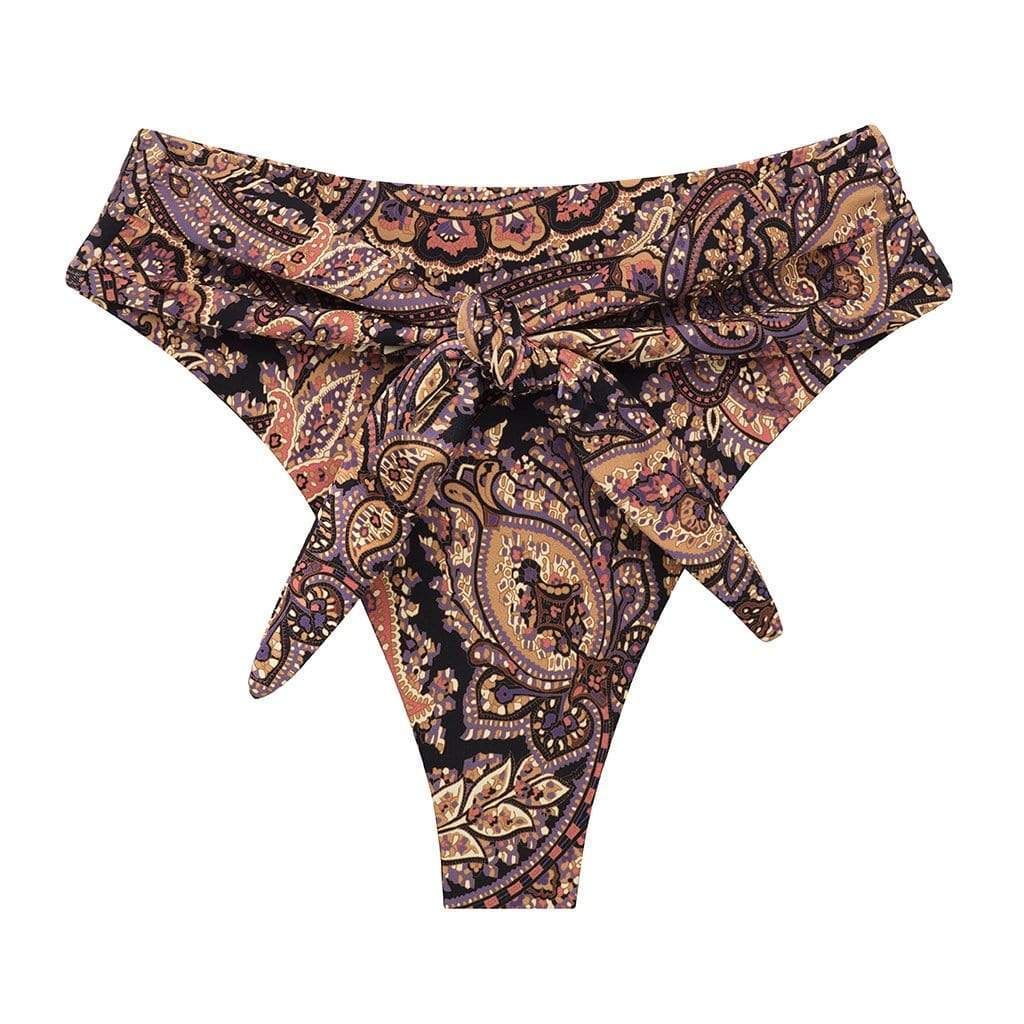 Meg Paisley Paula Tie-Up Bikini Bottom | Montce