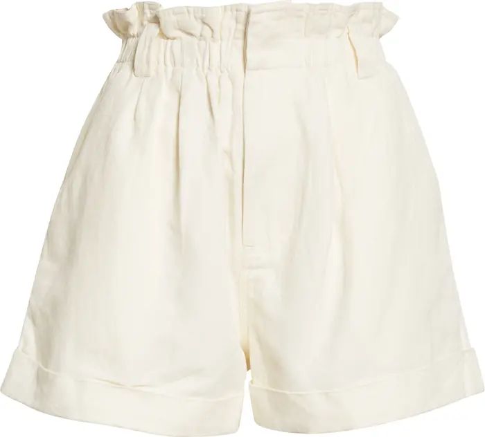 Apiece Apart Son Vida Paperbag Waist Linen & Organic Cotton Shorts | Nordstrom | Nordstrom