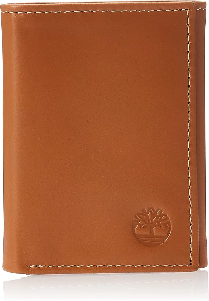 Timberland Men's Leather Trifold Wallet with ID Window | Amazon (US)