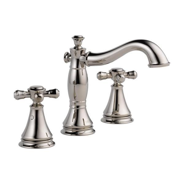 Delta Polished Nickel Cassidy 2-handle Wide Spread Lavatory with Metal Pop-up | Bed Bath & Beyond