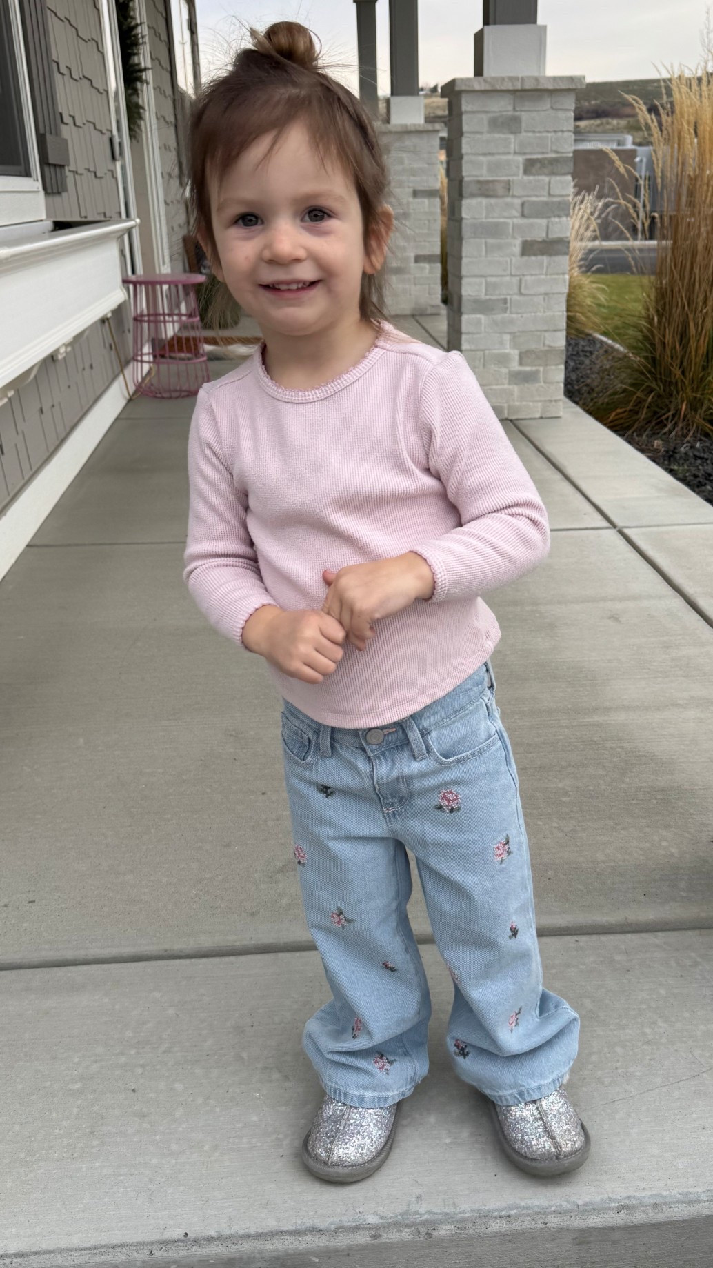 These jeans 😍😍😍😍. Seriously though go snag these. So dang cute!!!! We live in these slippers, even on the wrong feet 🤣

#LTKootd #LTKmomlife #LTKKids