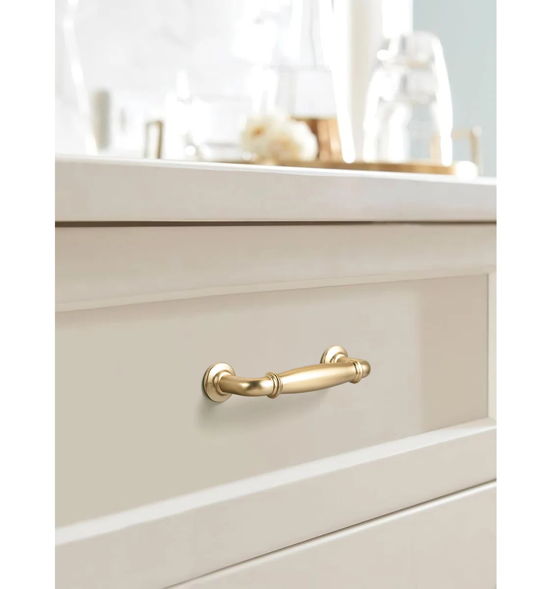 3'' INCH Hole Center American Classic Antique Bar Pull Multipack-Champagne Bronze (Set of 6) | Wayfair North America
