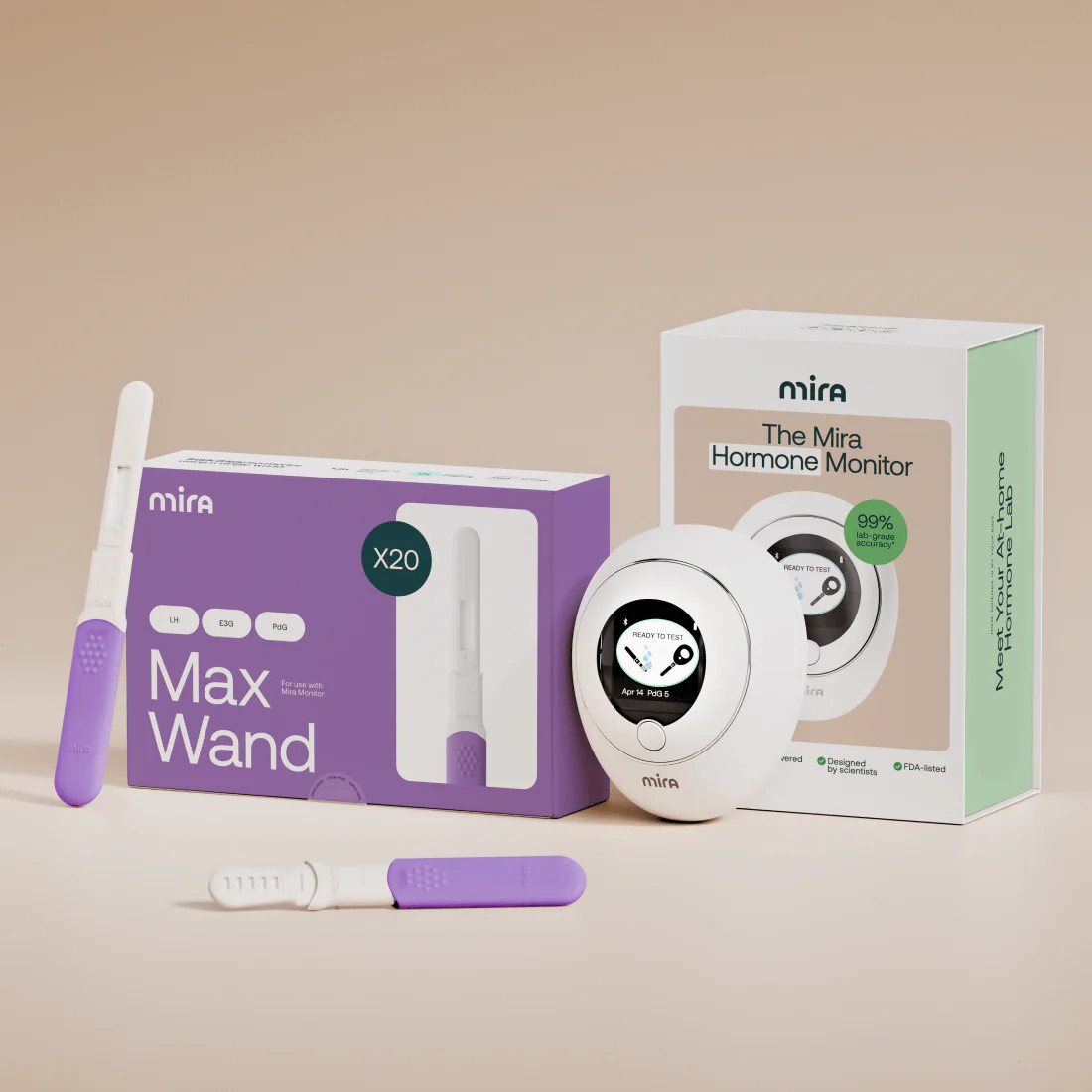 Mira Starter Kit Fertility Device + 10 Max Wands | Mira Fertility Shop | Mira Fertility