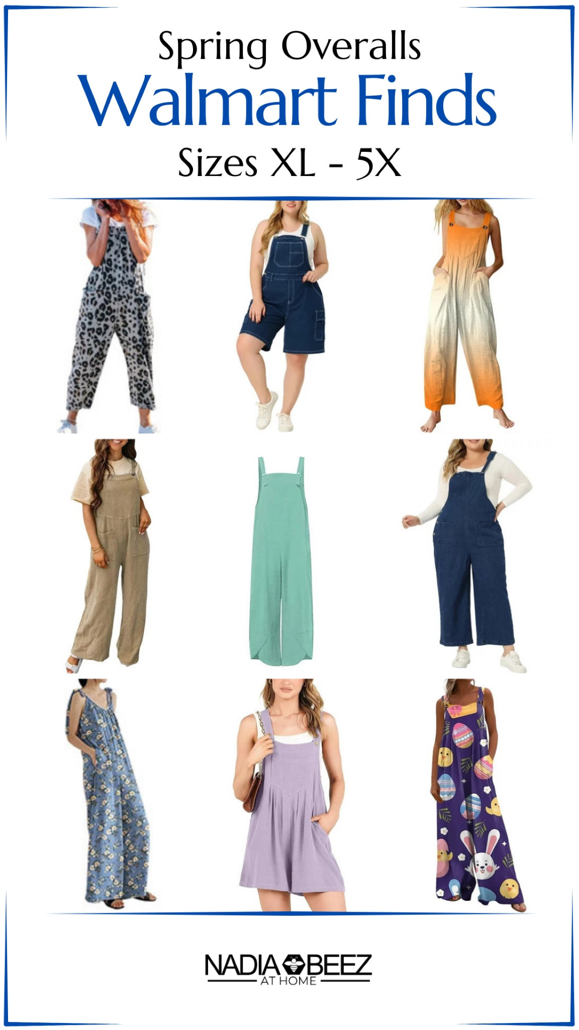 Small to Plus Size Spring Overalls at Walmart 

#LTKMidsize #LTKPlusSize #LTKPetite