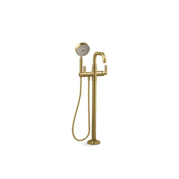 Castia by Studio McGee Floor-Mount Bath Filler Trim with Handshower | Wayfair North America