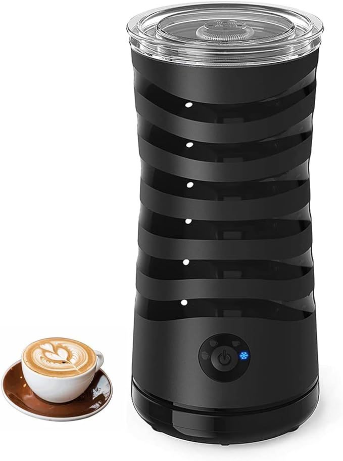 Milk Frother, Electric Milk Steamer Automatic Soft Foam Maker Silent Operation for Cappuccino, La... | Amazon (US)