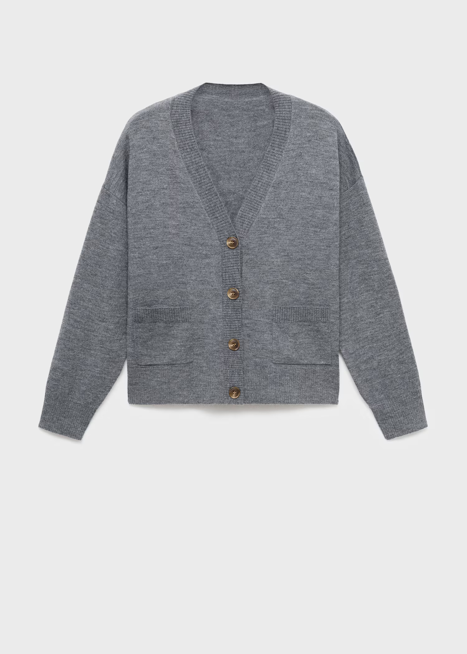 V-neck cardigan with pockets - Women | MANGO United Kingdom | MANGO (UK)