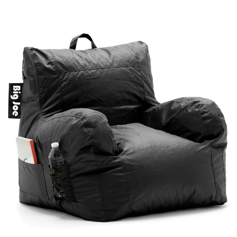 Big Joe Dorm Bean Bag Chair, Black SmartMax Fabric | Walmart (US)