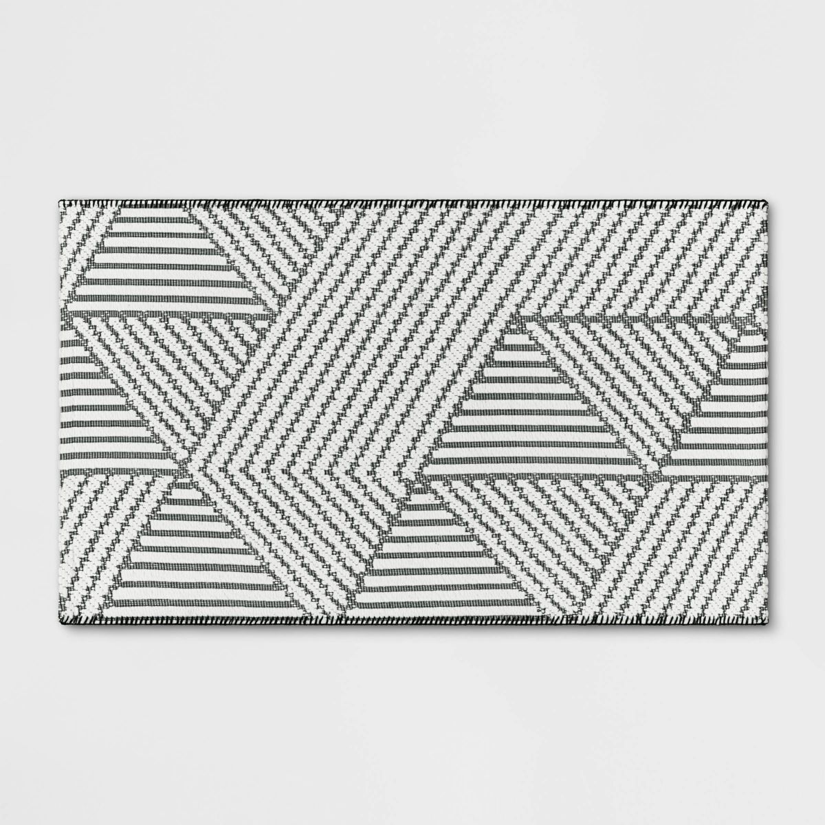 2'3"x3'9" Washable Geo Accent Rug Gray - Project 62™ | Target