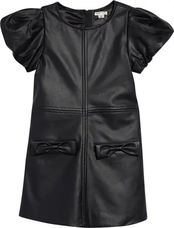 Kids' Puff Sleeve A-Line Dress | Nordstrom